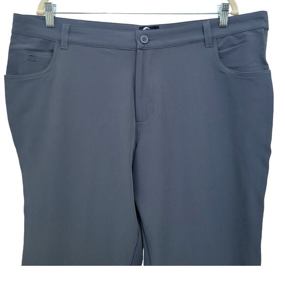 Zyia Active Men's Storm Gray Office Chino Pants 33" XXXL - Picture 6 of 7